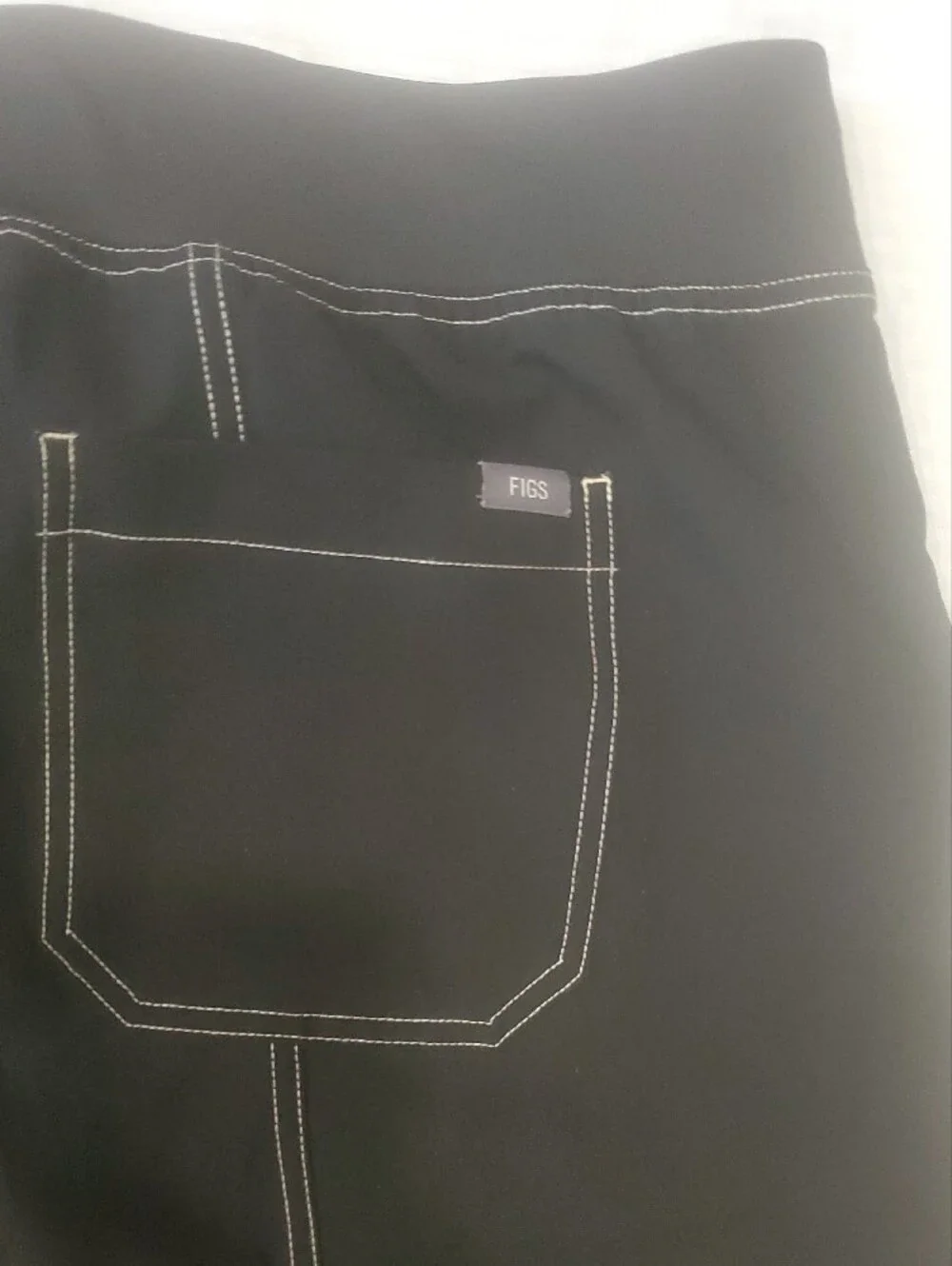Figs Black  Unisex Wide-Leg Cargo Pants Size XXL